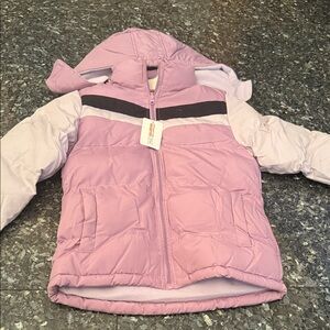 Kids Purple Puffer Jacket